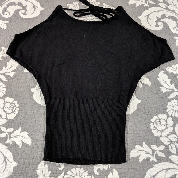 Charlotte Russe Sweaters - Cold Shoulder & Open Back Sweater
